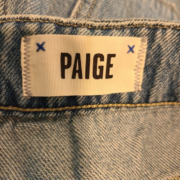 Paige Noella Relaxed Straight Leg Pleated Jeans - Picture 7 of 7